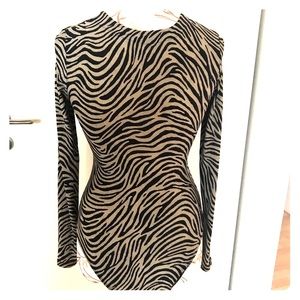 Dior bodysuit - zebra - size M/L